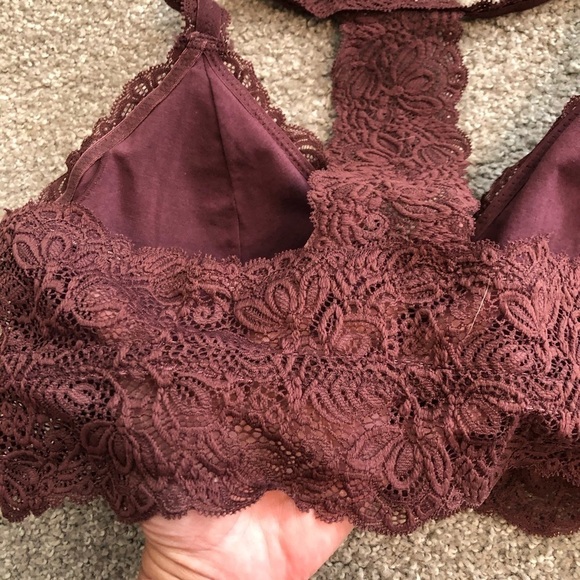 Women's T-Back Bralette/ by Auden/ NWOT/ BURGUNDY - Picture 7 of 11